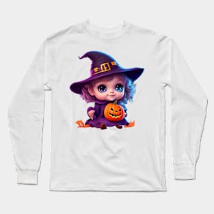 Cute Baby Witch Long Sleeve T-Shirt